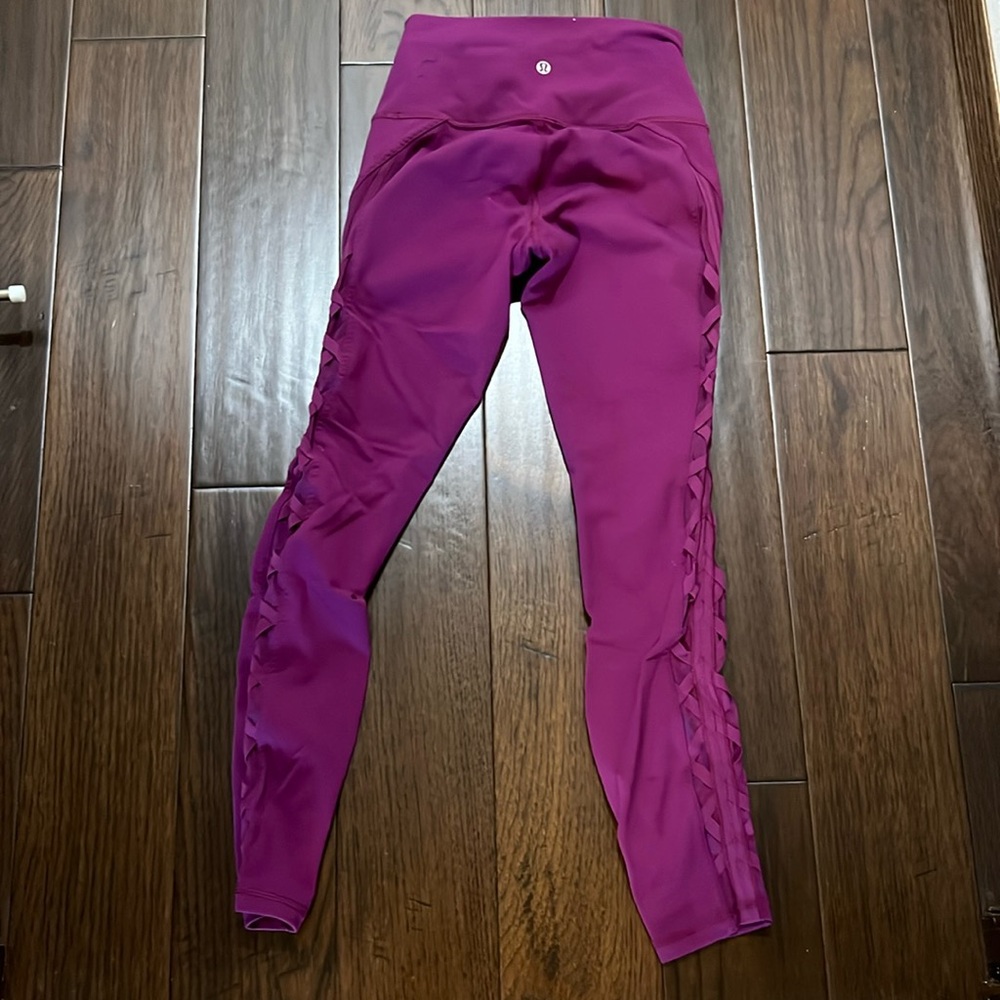 Lace up Lululemon leggings size 4